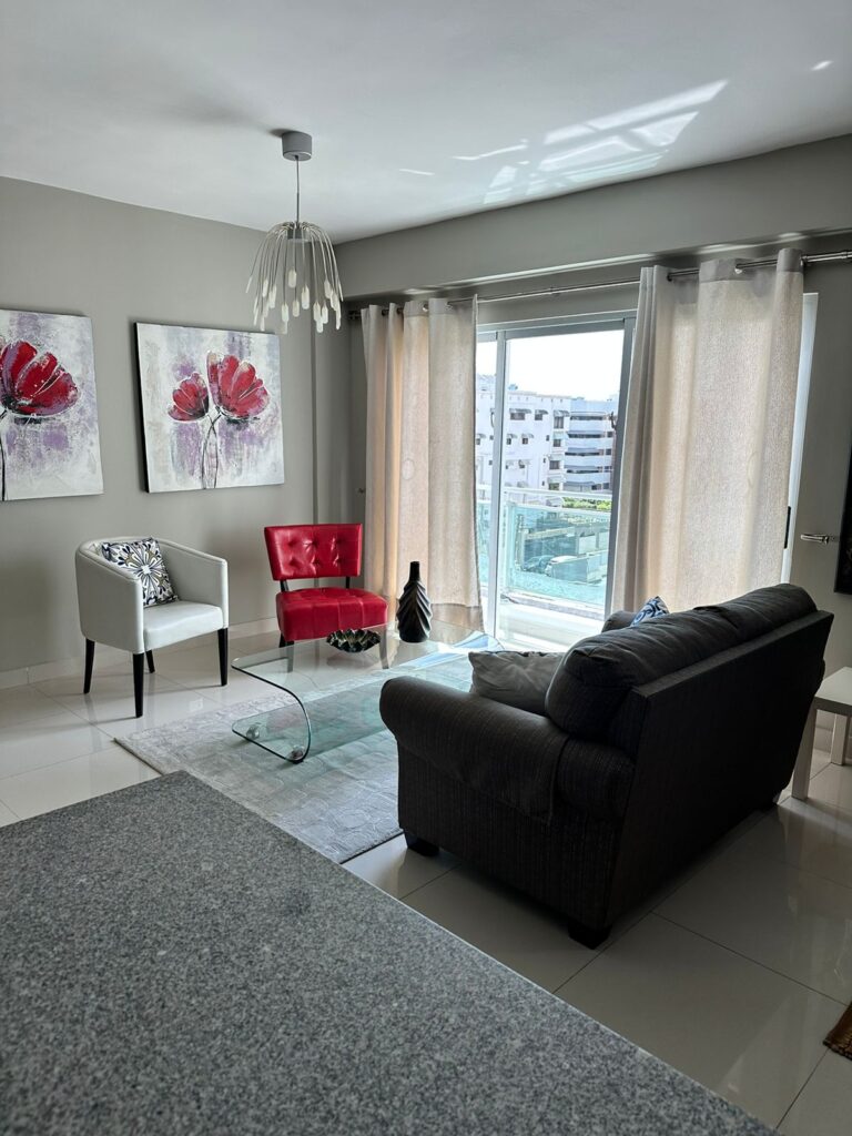 📍 Sector: Piantini
📐 90 m² aprox.
🛏️ 1 Habitación
💵 Precio: US$1,100 / mes